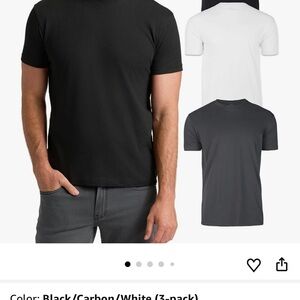 Classic Black, Gray, and White Men's T-Shirt Trio